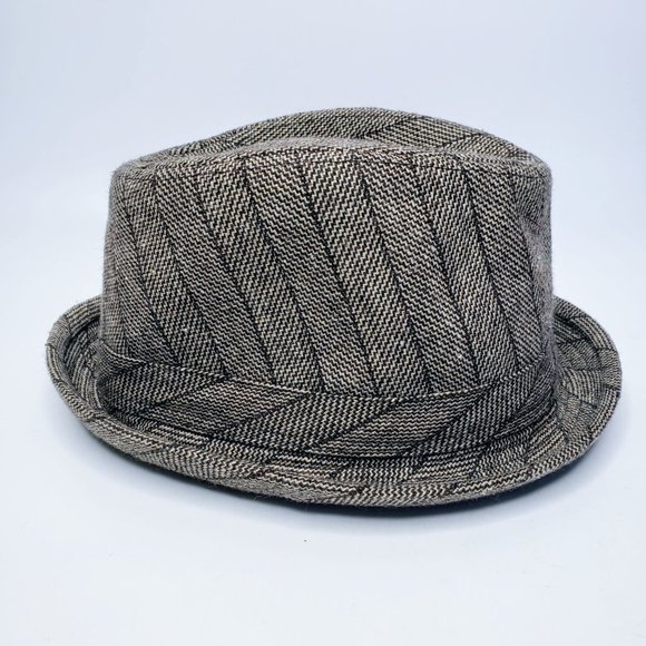 Something Special Thin Rim Striped Fedora Hat - Picture 7 of 10